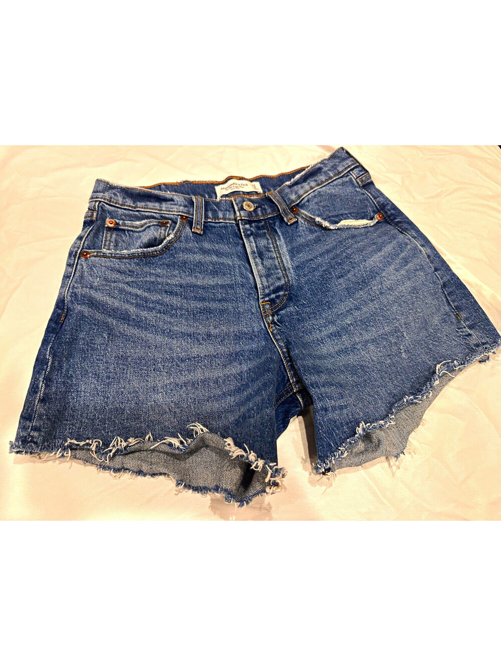 Abercrombie & Fitch The 90s Baggy Short Women's Denim High Rise 27/4  4in Y2K